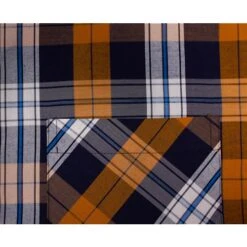 Bigdude Short Sleeve Check Shirt Orange -Bigdude c612916c img 8840