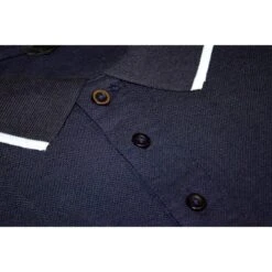 Bigdude Colour Block Pique Polo Shirt Navy -Bigdude c7814869 20bd22p18 02 navy 1