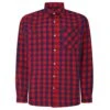 Bigdude Gingham Long Sleeve Shirt Red -Bigdude c9fe27dc bd23ls07 03 1