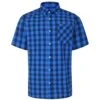 Bigdude Gingham Short Sleeve Shirt Blue -Bigdude ca7e9c6a bd23ss07 04 1