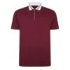 Bigdude Jersey Zip Polo Burgundy -Bigdude cc603994 bd22p12 10 burgundy 1