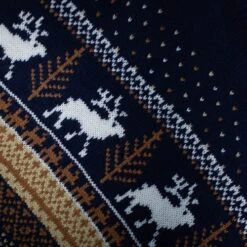 Bigdude Fair Isle Christmas Jumper Navy -Bigdude cf8ea530 img 9448