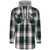 Bigdude Hooded Check Flannel Shirt Green -Bigdude d2f9f9da bd23ls03 02 1.jpg20edited
