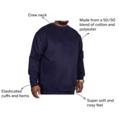 Bigdude Essentials Jumper Navy -Bigdude d3559bfb 084