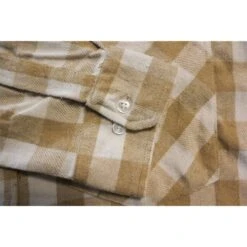 Bigdude Summer Long Sleeve Flannel Shirt Beige -Bigdude d3d4442a bd23ls01 65 2