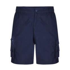 Bigdude Light Weight Elasticated Waist Cargo Shorts Navy -Bigdude d4a9c049 bd22sh06 02