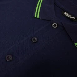 Bigdude Designer Tipped Polo Shirt Navy -Bigdude dc4446a1 img 8379