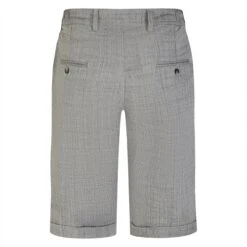 Bigdude Linen Look Elasticated Waist Chino Shorts Charcoal -Bigdude dc7b4cef bd22sh19 07 3