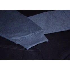 Bigdude Contrast Raglan Crew Neck Jumper Navy -Bigdude dc8f0851 img 2071