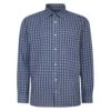 Bigdude Long Sleeve Check Shirt Grey/Blue -Bigdude e2f12456 bd23ls20 09 1