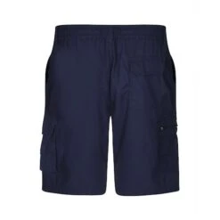Bigdude Light Weight Elasticated Waist Cargo Shorts Navy -Bigdude e2f94b32 bd22sh0m6 02 navy 3