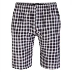 Bigdude Woven Checked Pyjama Set Navy/White -Bigdude e42a4e60 bd23pj06 02 bottoms 1