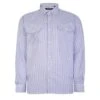 Bigdude Long Sleeve Shirt With Chest Pockets Navy/White -Bigdude e48d2cb3 bd22ls09 02 navy 1