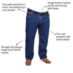 Bigdude Regular Fit Jeans Mid Wash -Bigdude e4b6f0a2 051