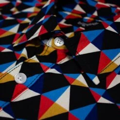 Bigdude Abstract Print Long Sleeve Poplin Shirt Black -Bigdude e4fbcec2 img 8751