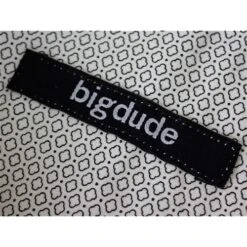 Bigdude Short Sleeve Cotton Woven Abstract Design Shirt White/Back -Bigdude e9dc8b57 label20shirt