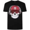 Bigdude Skull Headphones Print T-Shirt Black -Bigdude e9f20c91 nocode skullblack 1