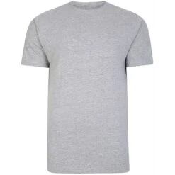 Bigdude Plain Crew Neck T-Shirt Grey -Bigdude ebfbd4de bd101 03gry 1