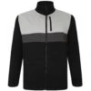 Bigdude Full Zip Colour Block Jacket Black -Bigdude ed5319ee ziptop grey 1
