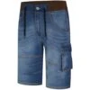 Bigdude Jersey Waistband Denim Shorts Light Wash -Bigdude ee8af4d6 1deb9998 bd23sh06 03 2