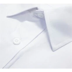 Bigdude Classic Long Sleeve Poplin Shirt White -Bigdude eee8ce7a img 8004
