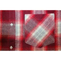 Bigdude Summer Long Sleeve Flannel Shirt Red -Bigdude efa3978a bd23ls01 22 1