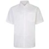 Bigdude Short Sleeve Linen Woven Shirt White -Bigdude f13df39b bd20sss01 04 white 1