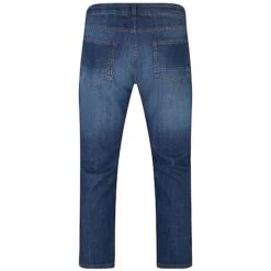 Bigdude Loose Fit Straight Cut Stretch Jeans Mid Wash -Bigdude f4482e99 bd23js02 02 midwash 3