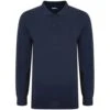 Bigdude Long Sleeve Polo Shirt Navy -Bigdude f54b02a5 bdt81p05 02 navy 1 1