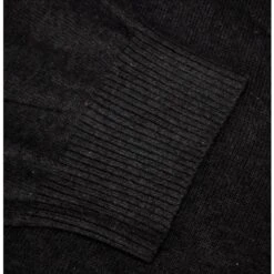 Bigdude Plain V-Neck Knitted Cardigan Black -Bigdude f8bbbbd4 img 4729 2