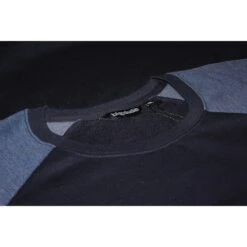 Bigdude Contrast Raglan Crew Neck Jumper Navy -Bigdude f9772d4a img 2058
