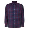 Bigdude Long Sleeve Check Shirt Navy -Bigdude fb05c4bc bd23ls20 10 1