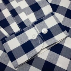 Bigdude Gingham Long Sleeve Shirt Navy -Bigdude fce9112b img 8820
