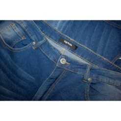 Bigdude Stretch Turn Up Denim Shorts Mid Blue Wash -Bigdude fd7ed0c7 bd23sh05 02 midwash
