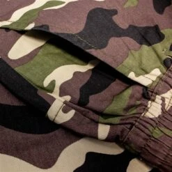 Bigdude Elasticated Waist Cargo Camo Trousers Khaki -Bigdude fef2133a bd23tr0320green204