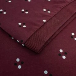 Bigdude Geometric Print Polo Shirt Burgundy -Bigdude ff0338e5 img 8674