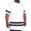 Bigdude Contrast Stripe T-Shirt White -Bigdude img 0111 clipped rev 1