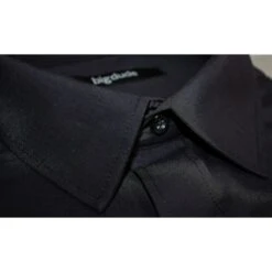 Bigdude Classic Short Sleeve Poplin Shirt Black -Bigdude img 0441 2