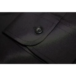 Bigdude Classic Long Sleeve Poplin Shirt Black -Bigdude img 0448 2