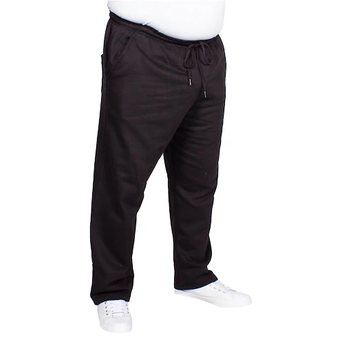 Bigdude Open Hem Joggers Black 4 Bigdude Open Hem Joggers Black - Image 2