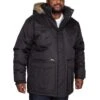 Bigdude Full Zip Parka Coat Black -Bigdude img 1046 clipped rev 1