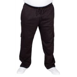 Bigdude Straight Leg Cargo Joggers Black -Bigdude img 1327 clipped rev 1