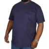 Bigdude Plain Crew Neck T-Shirt Navy -Bigdude img 1534 clipped rev 1