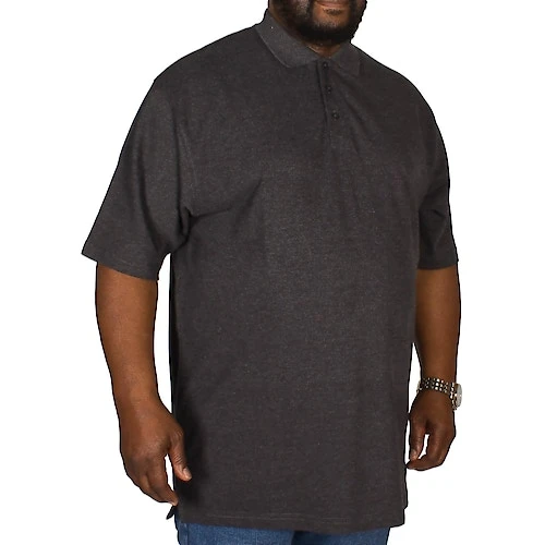 Bigdude Plain Polo Shirt- Charcoal 4 Bigdude Plain Polo Shirt- Charcoal - Image 2