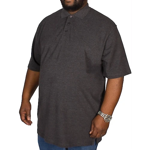 Bigdude Plain Polo Shirt- Charcoal 3 Bigdude Plain Polo Shirt- Charcoal