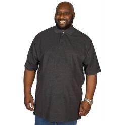 Bigdude Plain Polo Shirt- Charcoal 14 Bigdude Plain Polo Shirt- Charcoal -Bigdude img 1548 clipped rev 1 2