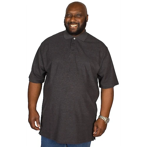 Bigdude Plain Polo Shirt- Charcoal 6 Bigdude Plain Polo Shirt- Charcoal - Image 4