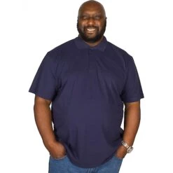Bigdude Plain Polo Shirt- Navy -Bigdude img 1553 clipped rev 1
