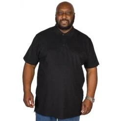 Bigdude Plain Polo Shirt - Black -Bigdude img 1556 clipped rev 1