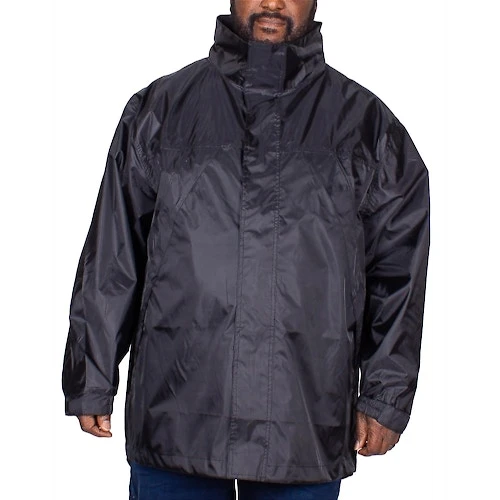 Bigdude Showerproof Packaway Rain Jacket Black 4 Bigdude Showerproof Packaway Rain Jacket Black - Image 2